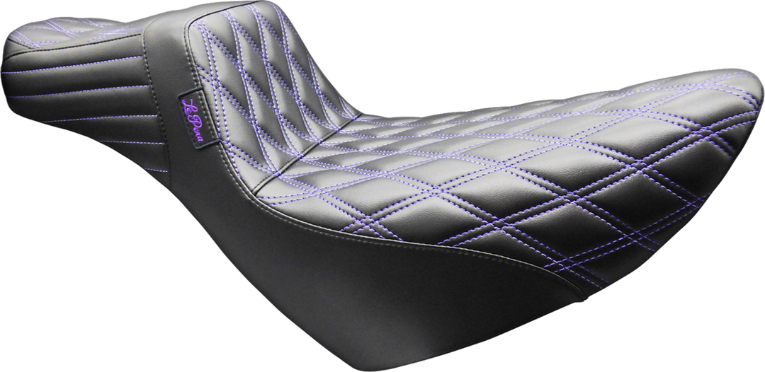 LE PERA Tailwhip Daddy Long Legs Seat - Double Diamond - Purple Stitch - FL/FX '18-'26 LYR-580DLDD-P01
