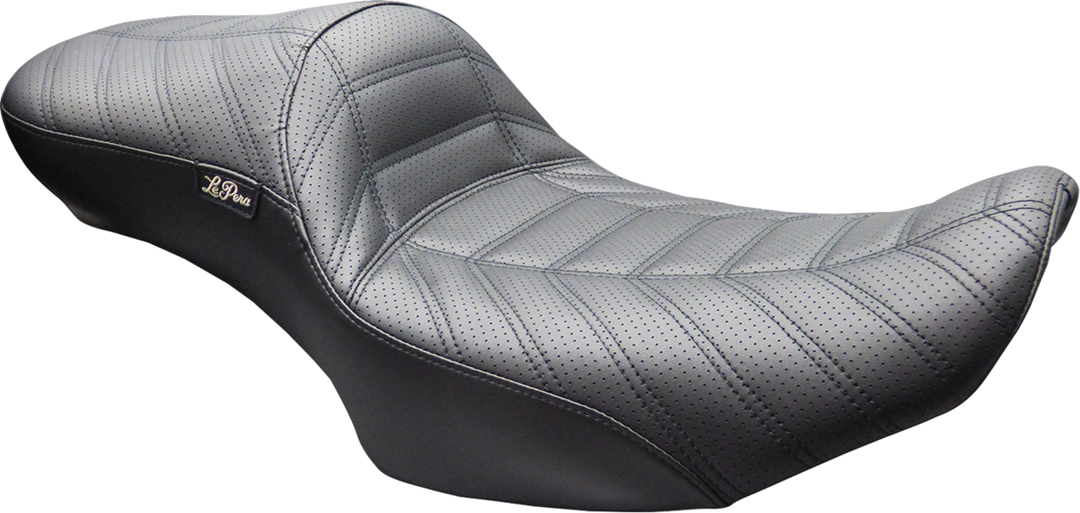 LE PERA Maverick Daddy Long Legs Seat - Without Backrest - Black Indy Stitch - FLH/FLT '23-'26 LV-957DL INDY