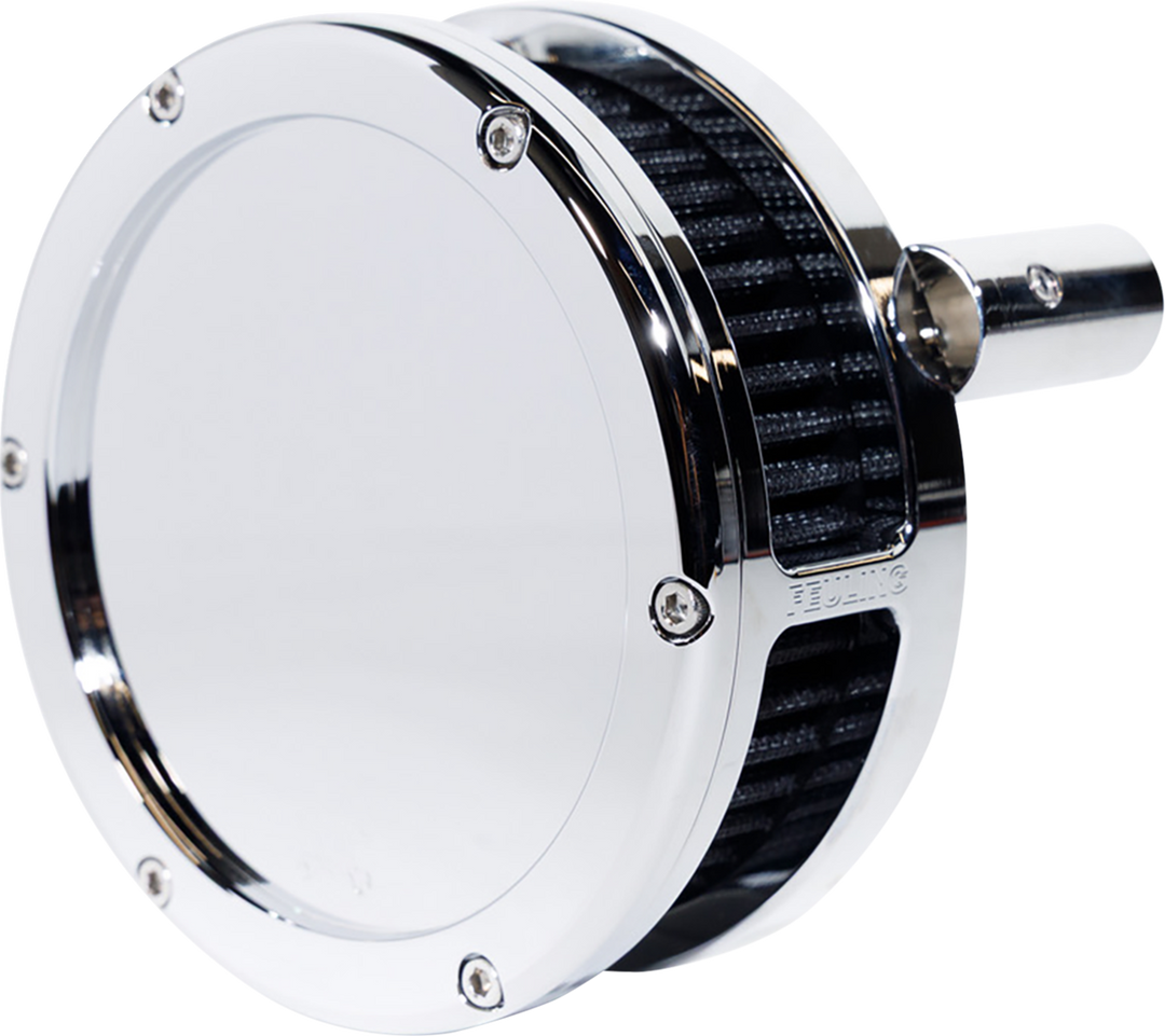 FEULING PARTS BA Slim Air Cleaner Kit - Chrome - Black Filter - '93-'99 EVO Big Twin 5567-S