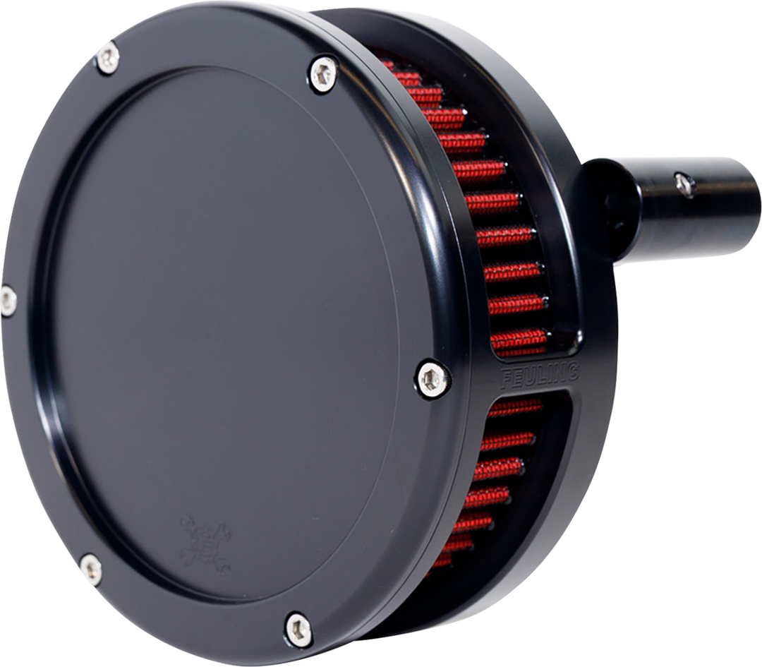 FEULING PARTS BA Slim Air Cleaner Kit - Black - Red Filter - '08-'17 Twin Cam 5453-S
