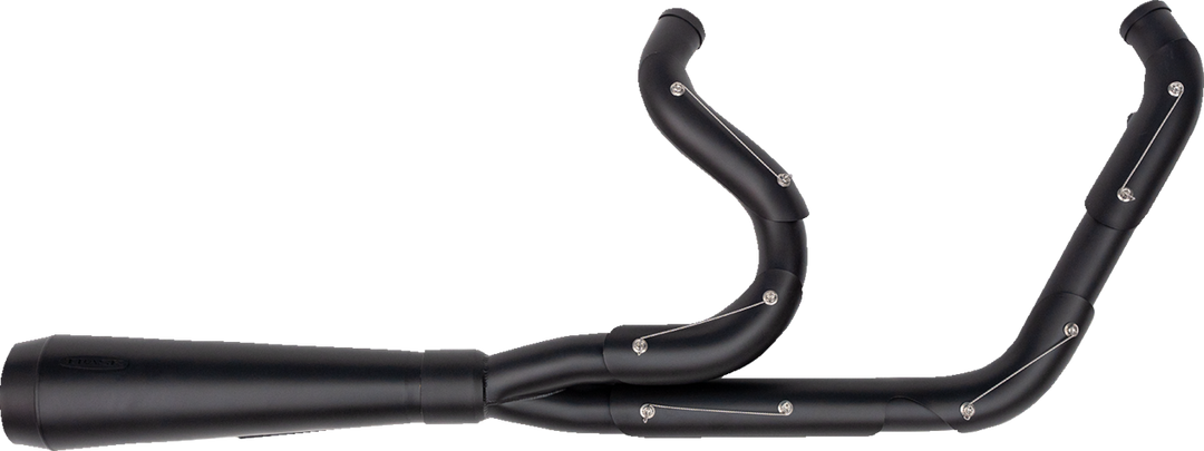 TRASK 2-into-1 Assault Exhaust System - Full Black on Black TM-5000BKBK