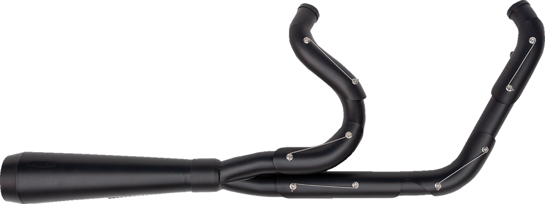 TRASK 2-into-1 Assault Exhaust System - Full Black on Black TM-5010BKBK