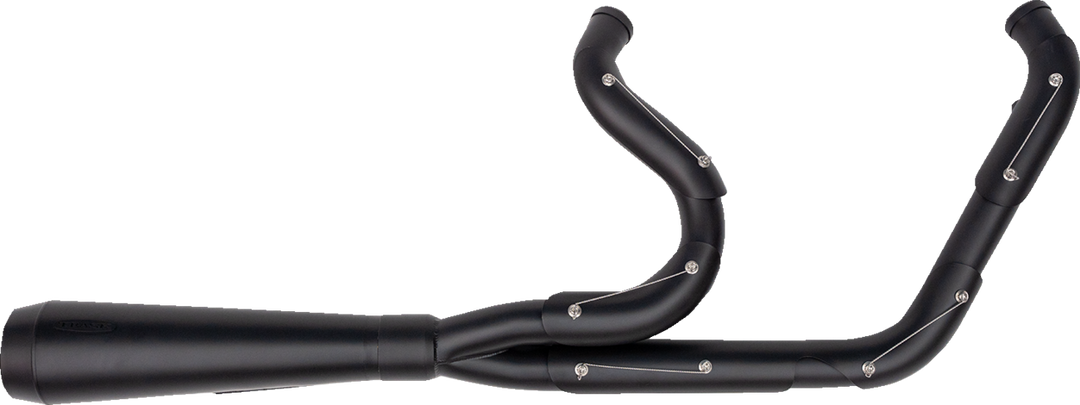 TRASK 2-into-1 Assault Exhaust System - Full Black on Black TM-5020BKBK