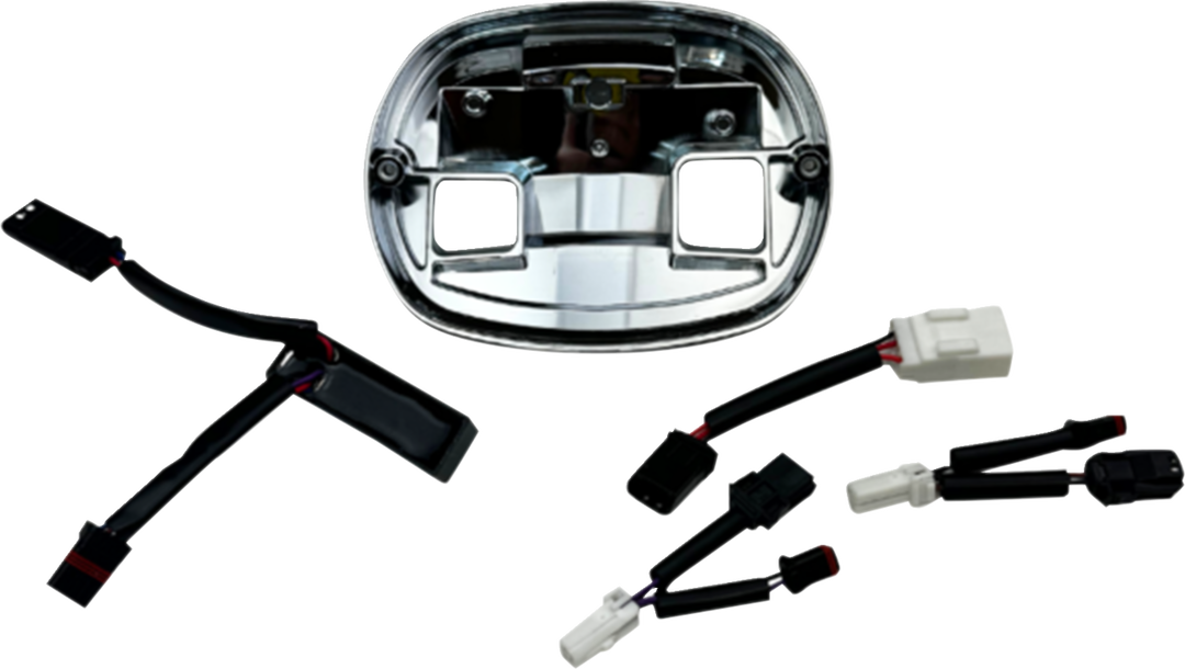 CUSTOM DYNAMICS Taillight Base Plate - Chrome - FLHC/FXLRS/FXLRST TL-BASE-25ST-C