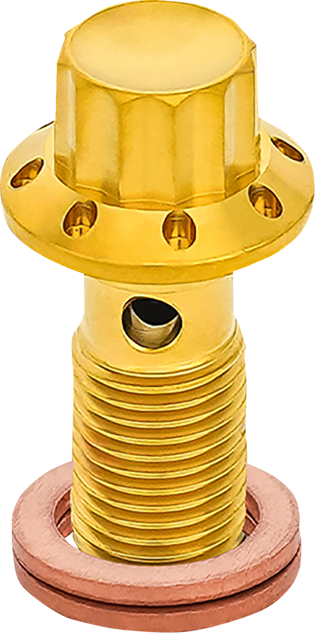 ARLEN NESS Banjo Bolt - 3/8"-24 - Gold 300-826
