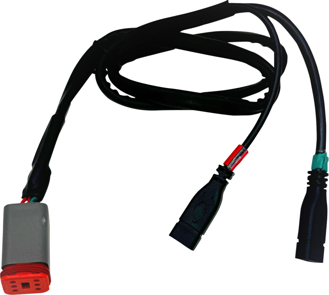 CUSTOM DYNAMICS CarPlay Y-Harness - USB-C - Indian CD-IND-USBC-Y