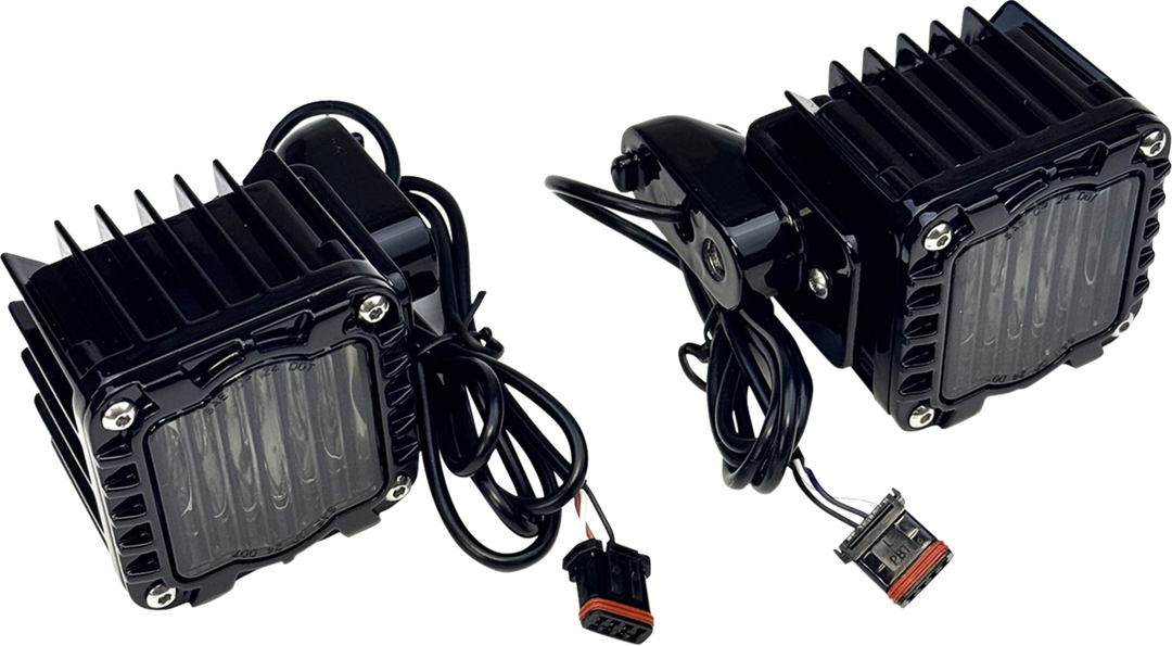 CUSTOM DYNAMICS LED Turn Signals - Amber/White - Smoke Lens - '22-'25 FXLRST/FXRST SD-LRST-FT-AW