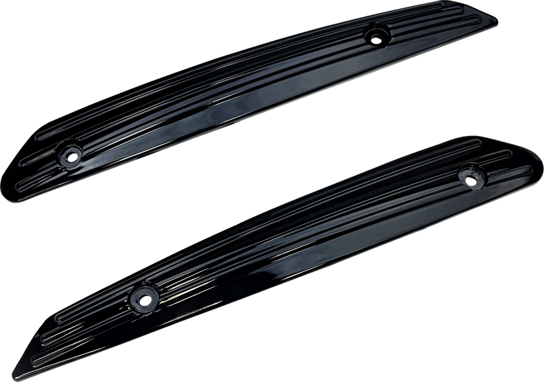 CUSTOM DYNAMICS Windshield Trim - Blackout - '15-'25 FLTR CD-RG-TRIM-B