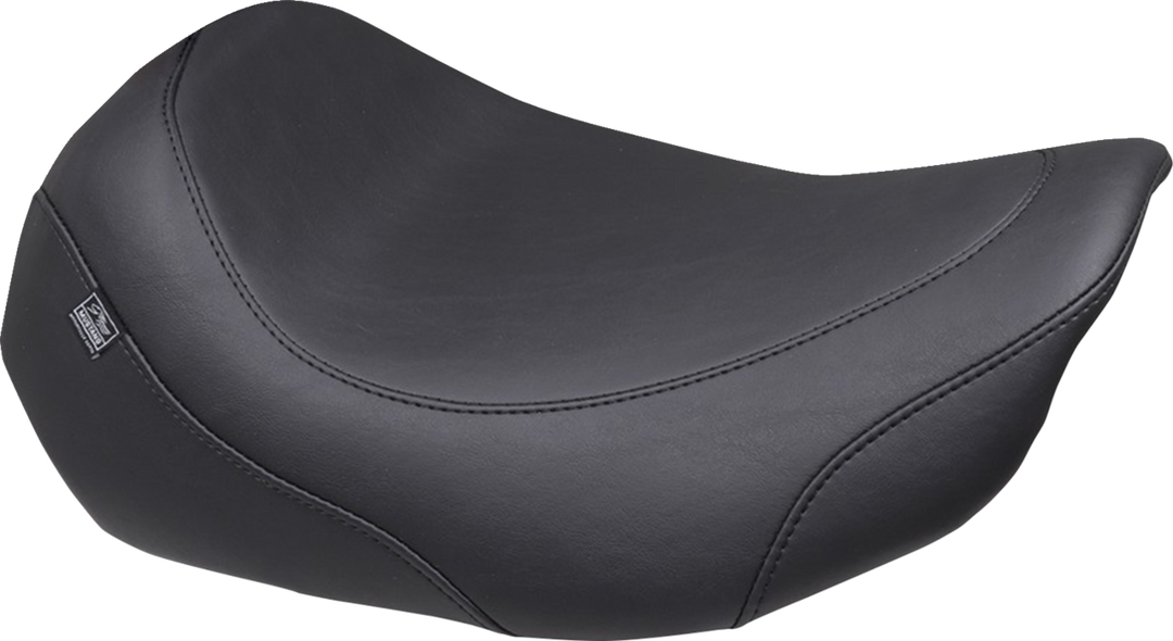 MUSTANG Wide Tripper™ Solo Seat - No Backrest Receiver - Black Stitch - FLT/FLH '23-'26 88603