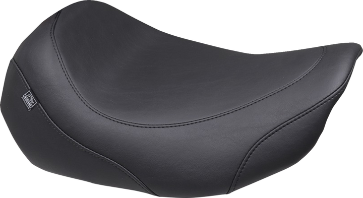 MUSTANG Wide Tripper™ Solo Seat - No Backrest Receiver - Black Stitch - FLT/FLH '23-'26 88603