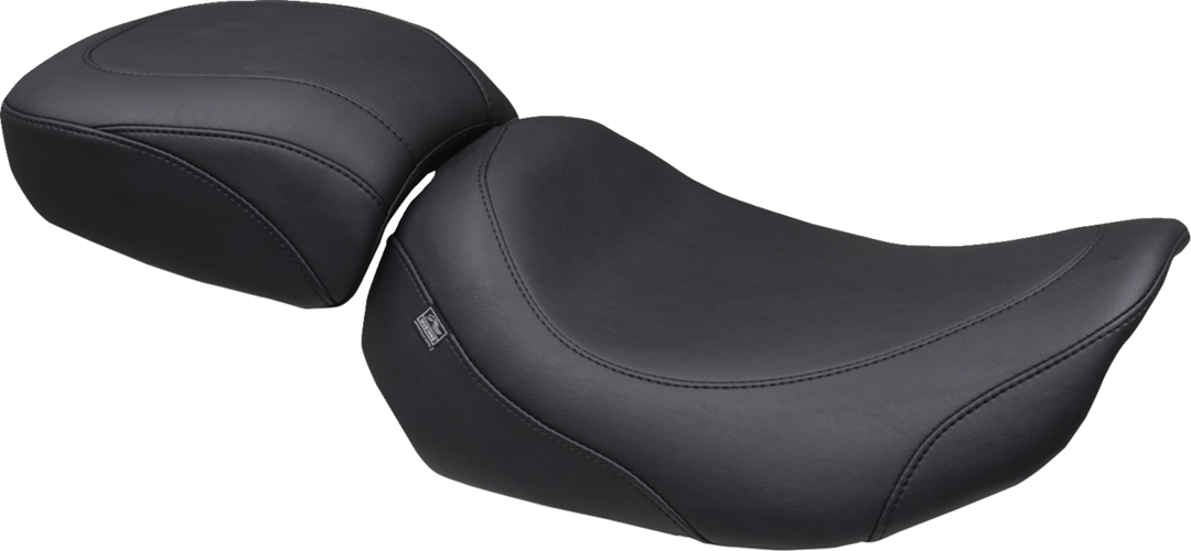 MUSTANG Wide Tripper™ Solo Seat - No Backrest Receiver - Black Stitch - FLT/FLH '23-'26 88603