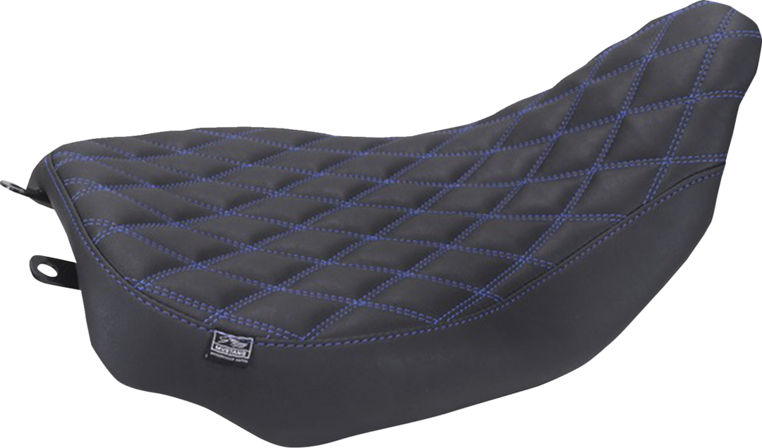 MUSTANG Runaround™ Solo Seat - Double Diamond - Sky Blue Stitch - FLT/FLH '23-'26 88020SB