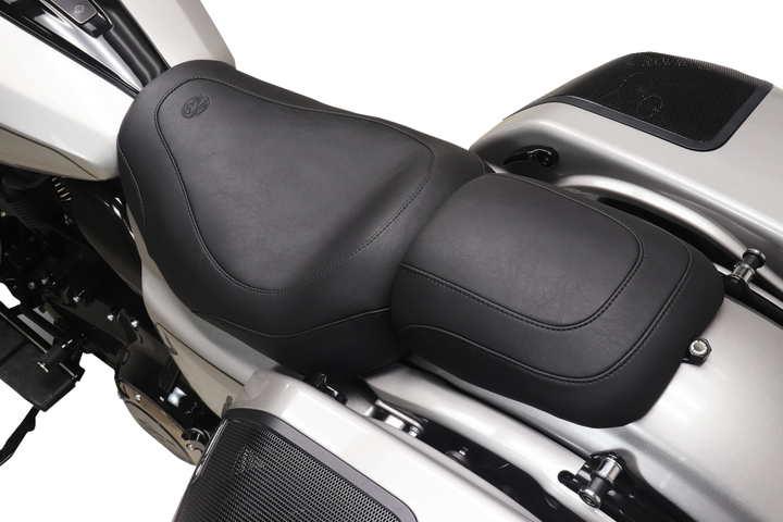 MUSTANG Padded Passenger Cowl - Black - Smooth - FLH/FLT '23-'25 88612