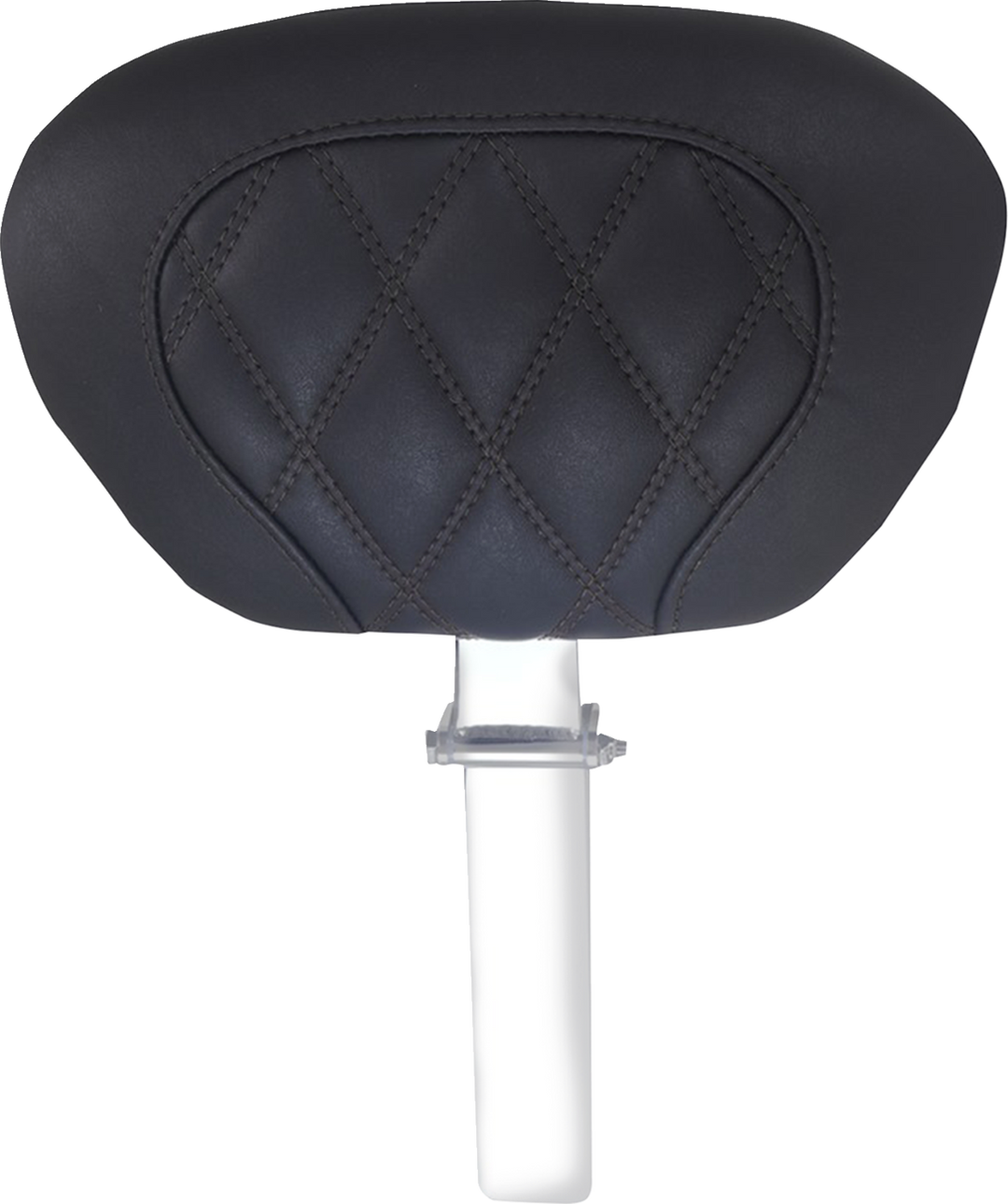 MUSTANG Driver Backrest - Double Diamond - Black Stitch - FLH/FLT '08-'25 89539