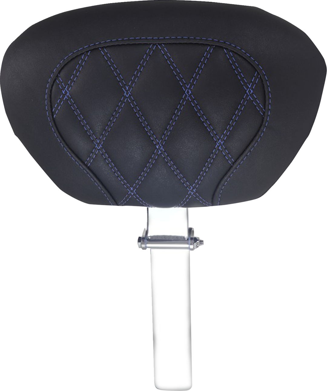 MUSTANG Driver Backrest - Double Diamond - Sky Blue Stitch - FLH/FLT '08-'25 89539SB