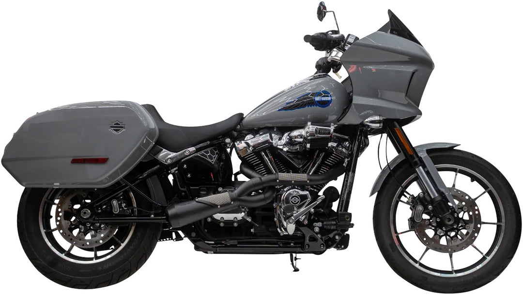 TRASK 2-into-1 Big Sexy Exhaust System - Black Stainless Steel - M8 Softail TM-5132BK