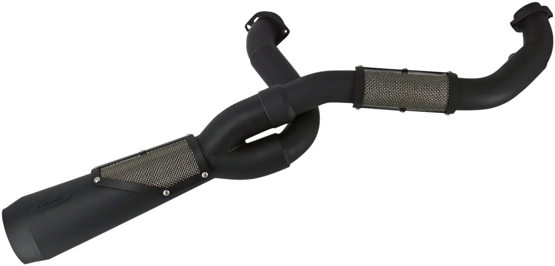 TRASK 2-into-1 Big Sexy Exhaust System - Black Stainless Steel - M8 Softail TM-5132BK