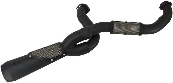 TRASK 2-into-1 Big Sexy Exhaust System - Black Stainless Steel - M8 Softail TM-5132BK