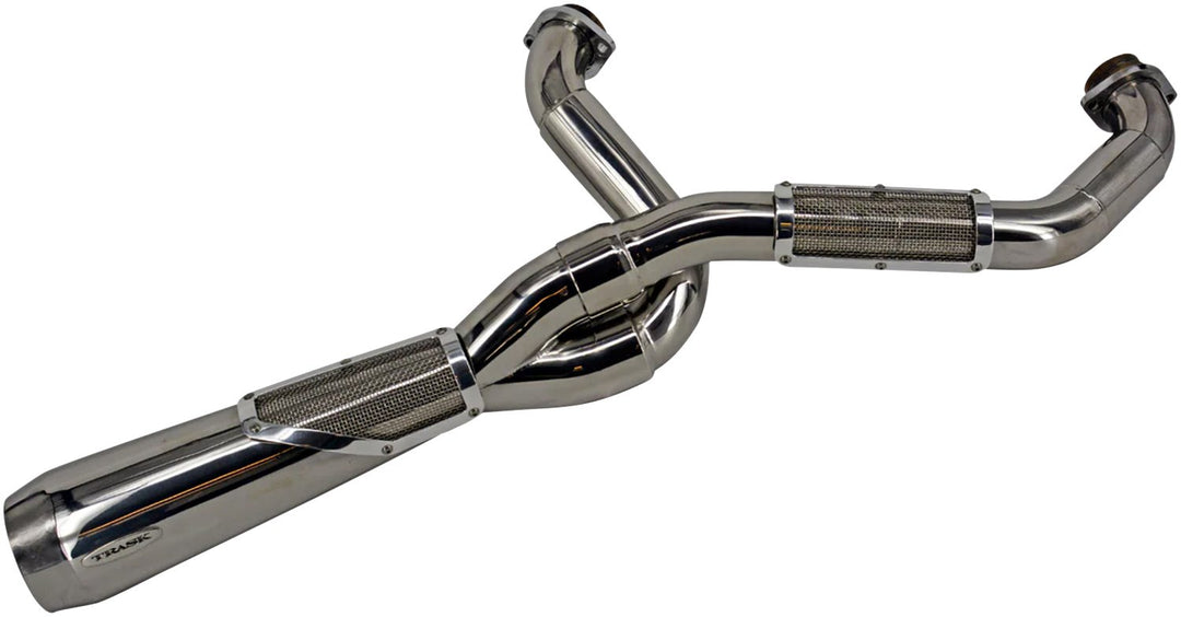 TRASK 2-into-1 Big Sexy Exhaust System - Polished Stainless Steel - M8 Softail TM-5132PO