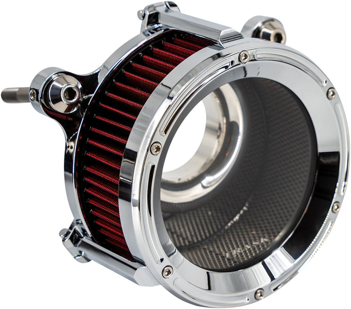 TRASK 68 mm Assault Charge Air Cleaner - Chrome - Gen 2 M8 TM-1025CH