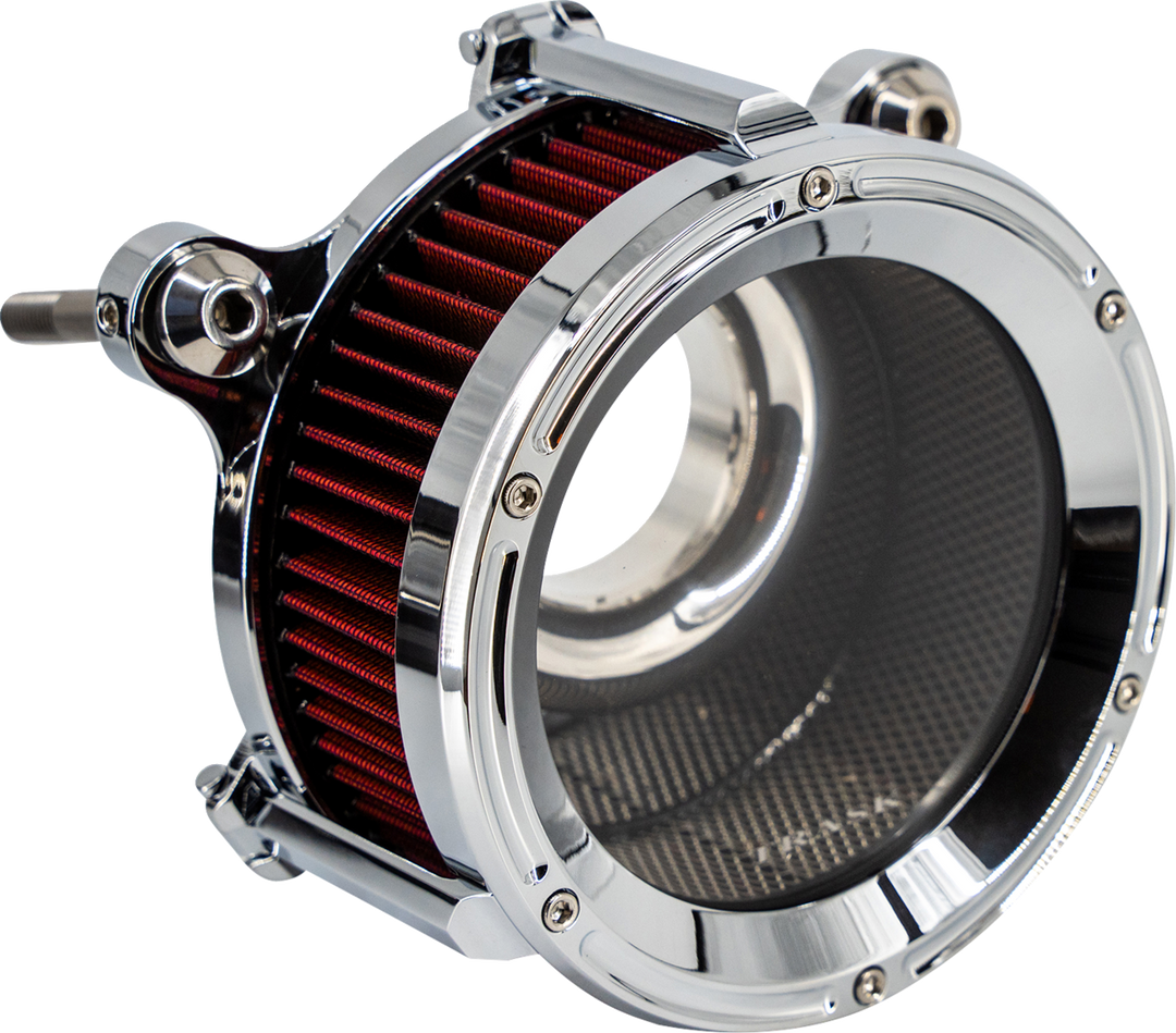 TRASK 68 mm Assault Charge Air Cleaner - Chrome - Gen 2 M8 TM-1025CH