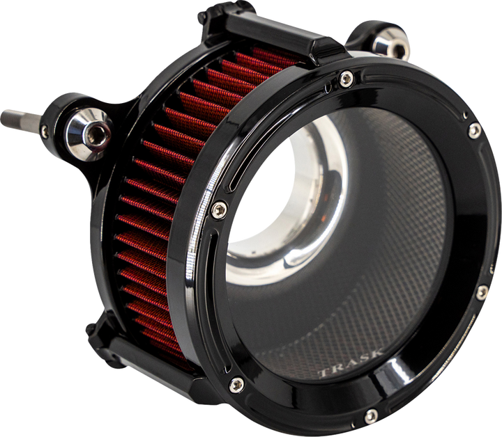 TRASK 68 mm Assault Charge Air Cleaner - Gloss Black - Gen 2 M8 TM-1025GBK