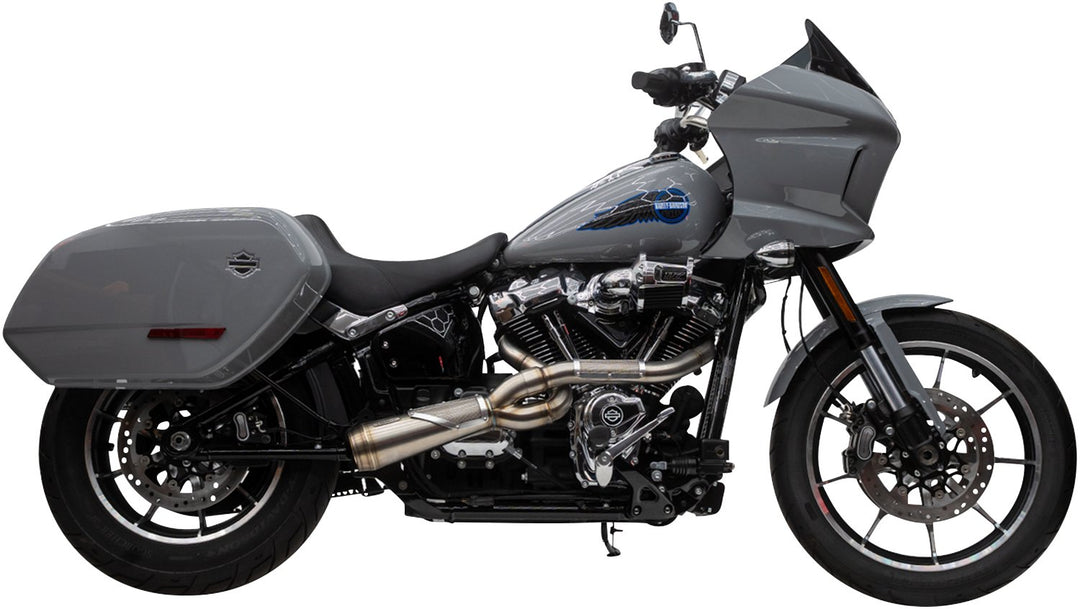 TRASK 2-into-1 Big Sexy Exhaust System - Brushed Stainless Steel - M8 Softail TM-5132