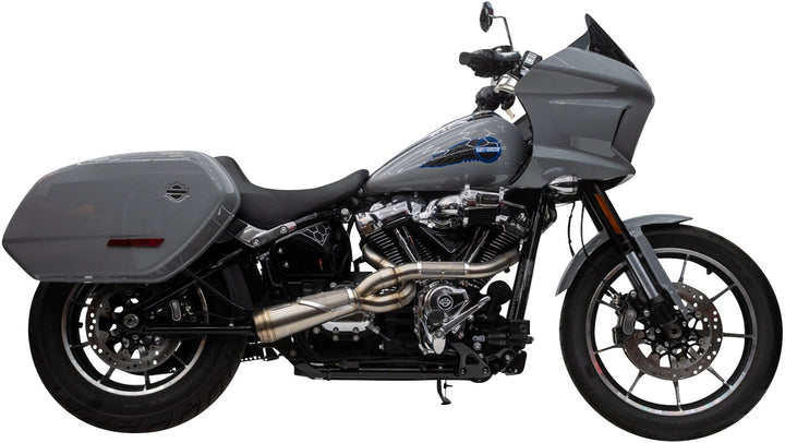 TRASK 2-into-1 Big Sexy Exhaust System - Brushed Stainless Steel - M8 Softail TM-5132