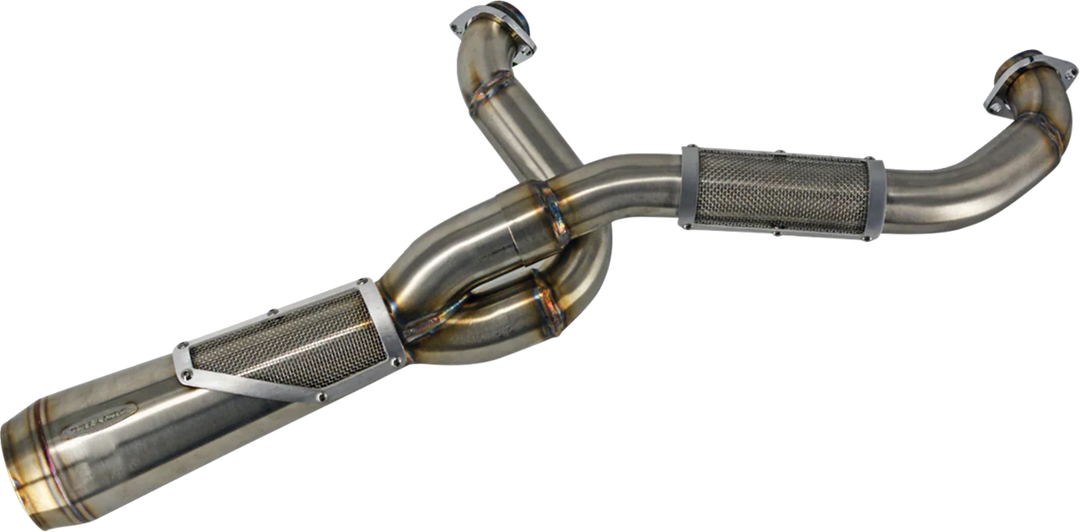 TRASK 2-into-1 Big Sexy Exhaust System - Brushed Stainless Steel - M8 Softail TM-5132