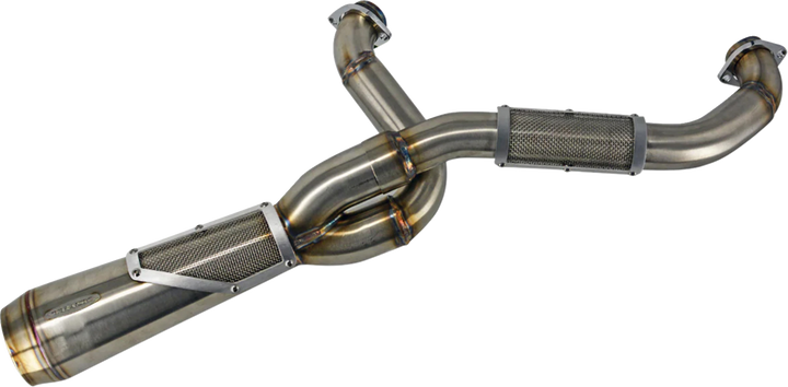 TRASK 2-into-1 Big Sexy Exhaust System - Brushed Stainless Steel - M8 Softail TM-5132