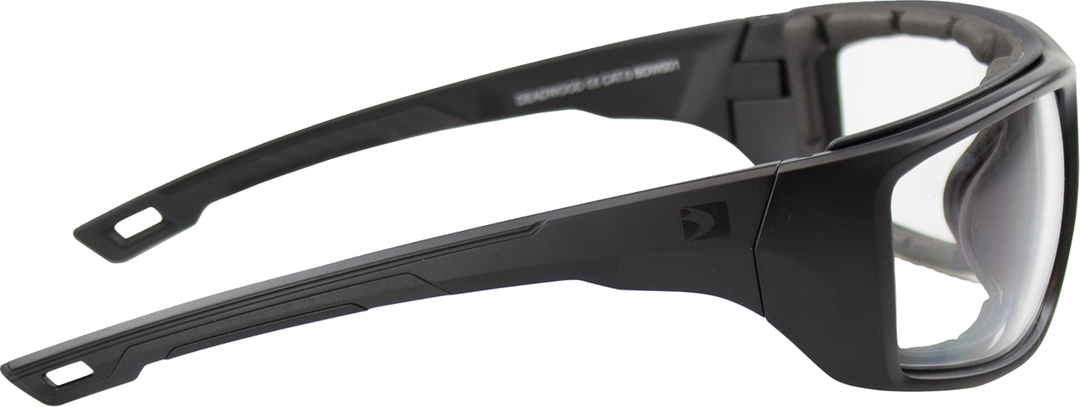 BOBSTER Deadwood Sunglasses - Matte Black - Clear Lens BDW001
