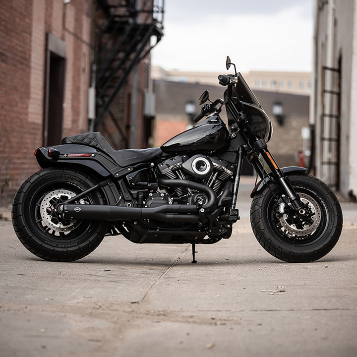 S&S CYCLE 2-into-1 Exhaust System - Black 550-0789