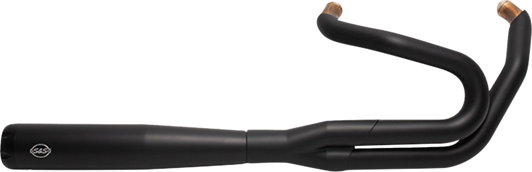 S&S CYCLE 2-into-1 Exhaust System - Black 550-0789