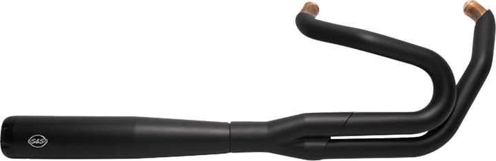 S&S CYCLE 2-into-1 Exhaust System - Black 550-0789