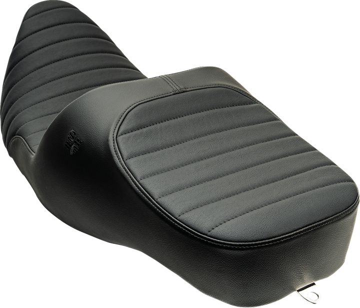 SLYFOX Chariot Seat - Black Classic Stitch - Black Logo - FLH/FLT '09-'23.5 4723A