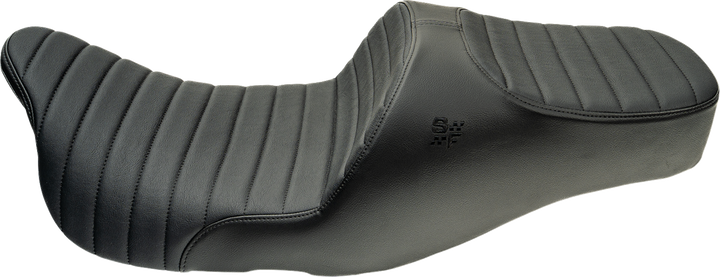 SLYFOX Chariot Seat - Black Classic Stitch - Black Logo - FLH/FLT '09-'23.5 4723A