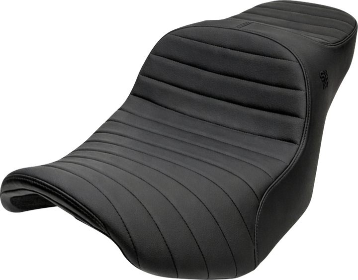 SLYFOX Chariot Seat - Black Classic Stitch - Black Logo - FLH/FLT '23.5-'26 4729A