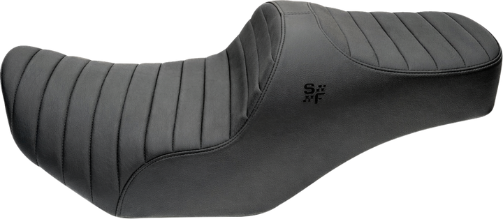 SLYFOX Chariot Seat - Black Classic Stitch - Black Logo - FLH/FLT '23.5-'26 4729A