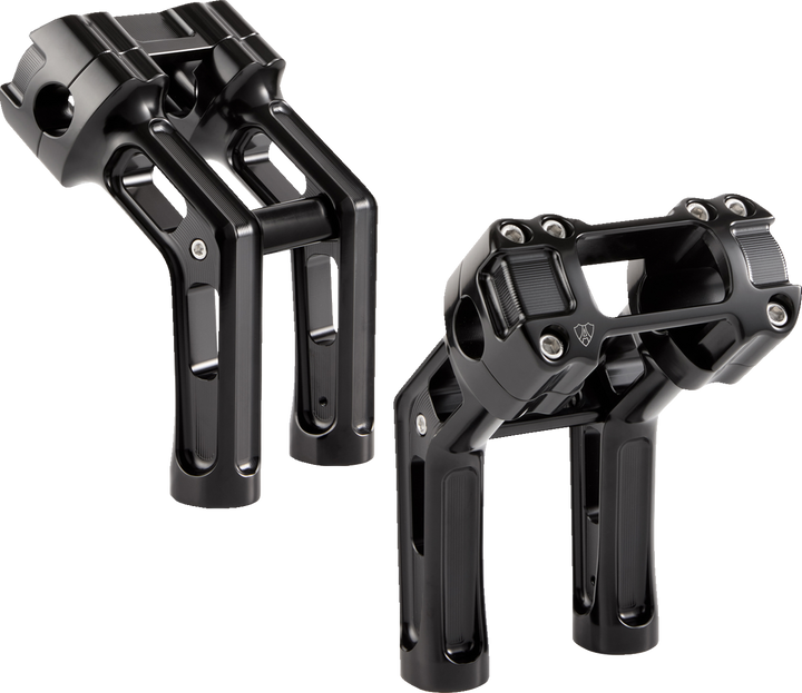 ARLEN NESS Wayback Risers - 7" - Softail - Black 520-066