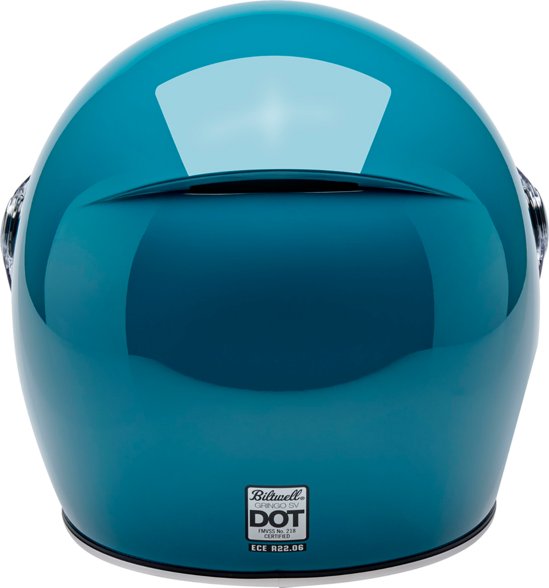 Biltwell Gringo SV Helmet - Gloss Atlantic Teal
