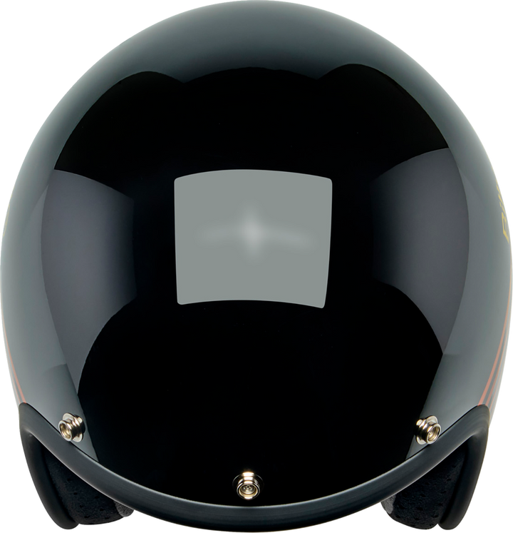 Biltwell Bonanza Helmet - Lightspeed - Gloss Black/Orange/Yellow