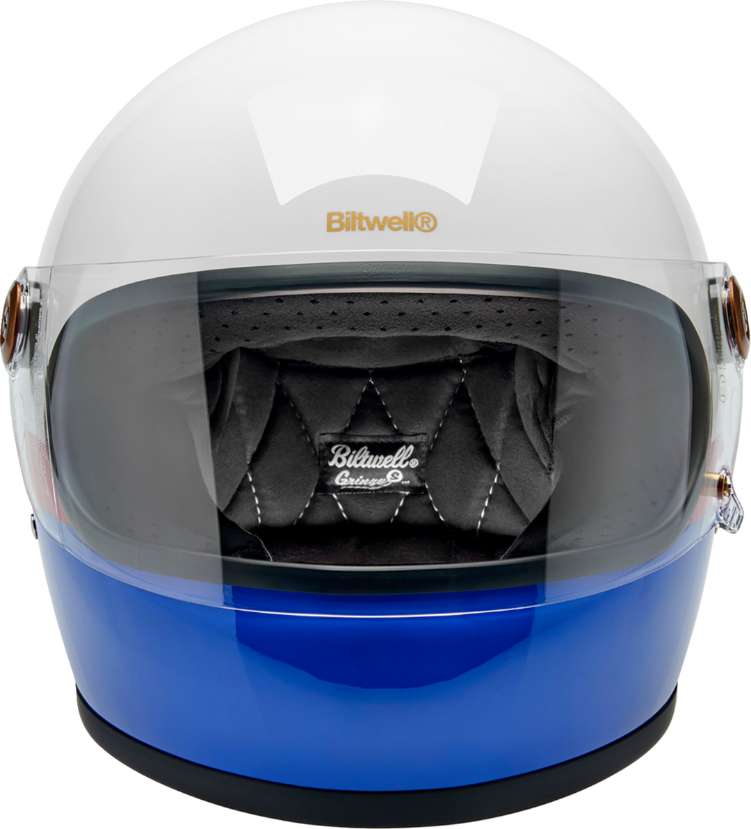 Biltwell Gringo S Helmet - Apex - White/Red/Blue