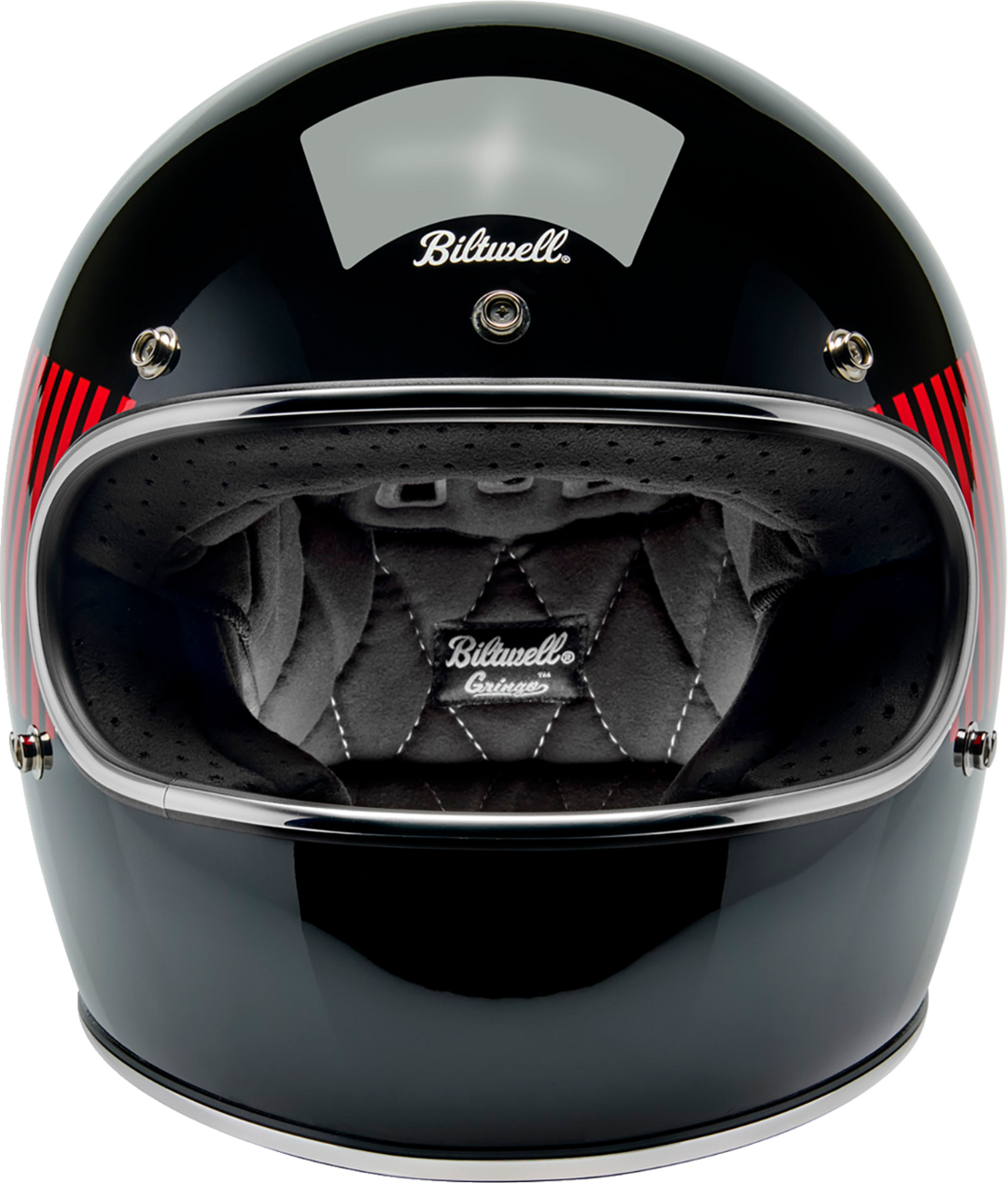 Biltwell Gringo Helmet - Raceflow - Black/Red/White/Blue