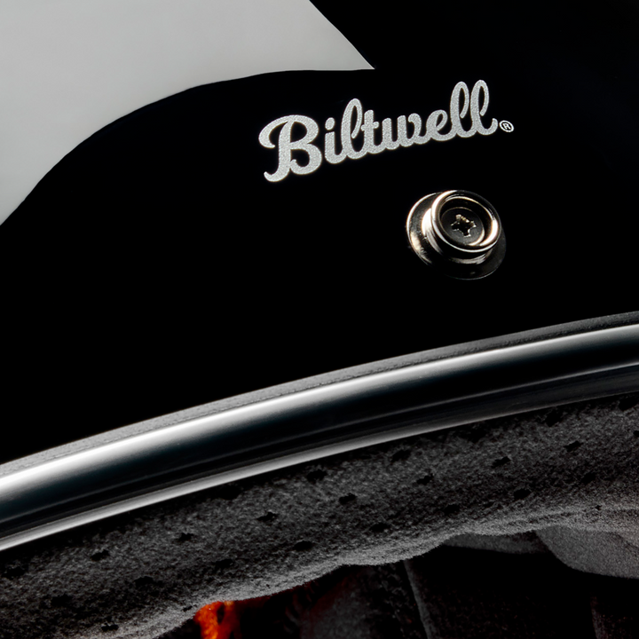 Biltwell Gringo Helmet - Raceflow - Black/Red/White/Blue