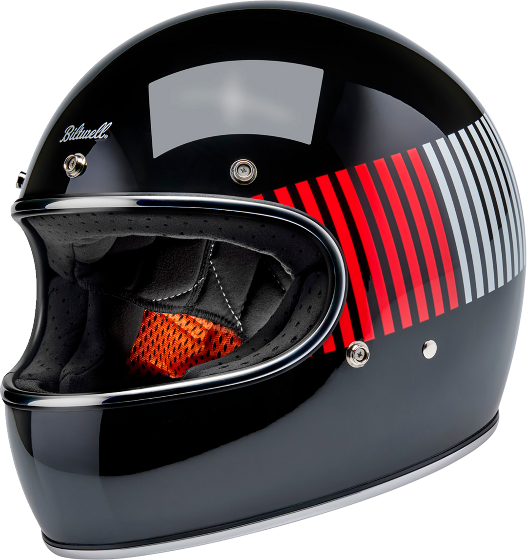 BILTWELL Gringo Helmet - Raceflow - Black/Red/White/Blue - Medium 1002-5120-503