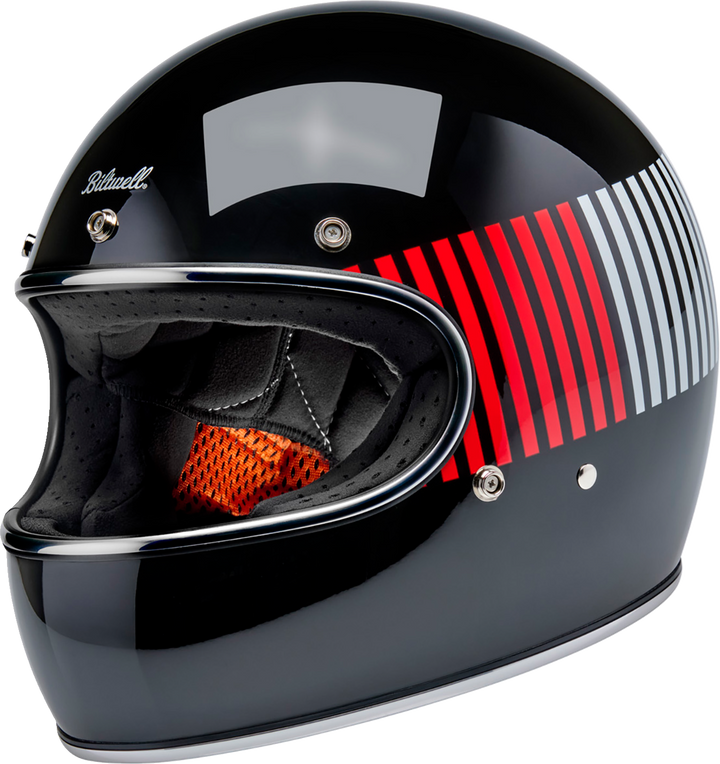 BILTWELL Gringo Helmet - Raceflow - Black/Red/White/Blue - Medium 1002-5120-503