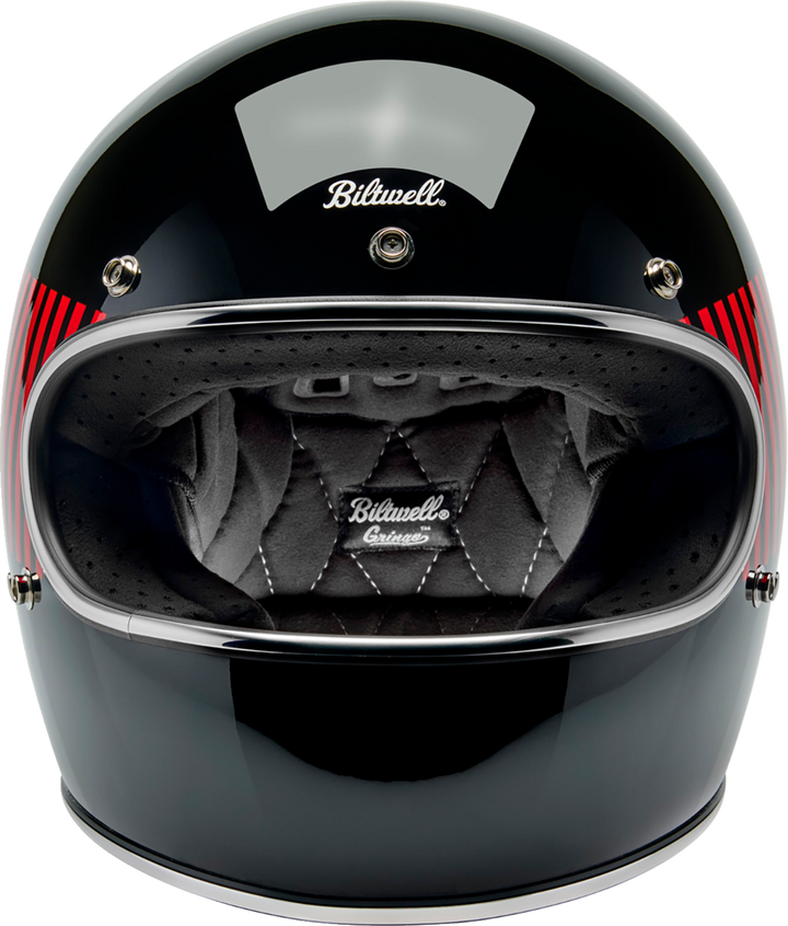 Biltwell Gringo Helmet - Raceflow - Black/Red/White/Blue