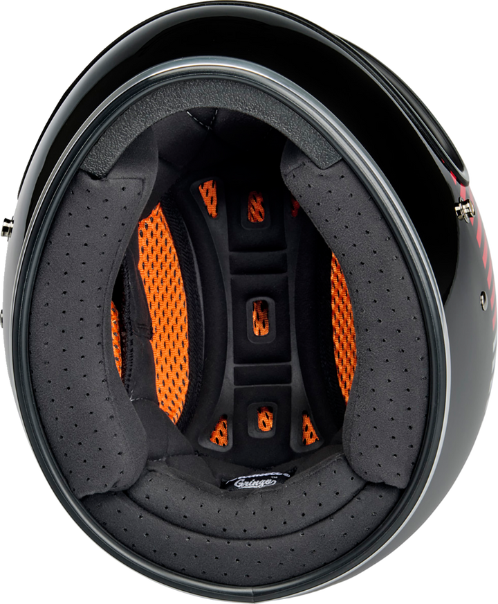 Biltwell Gringo Helmet - Raceflow - Black/Red/White/Blue