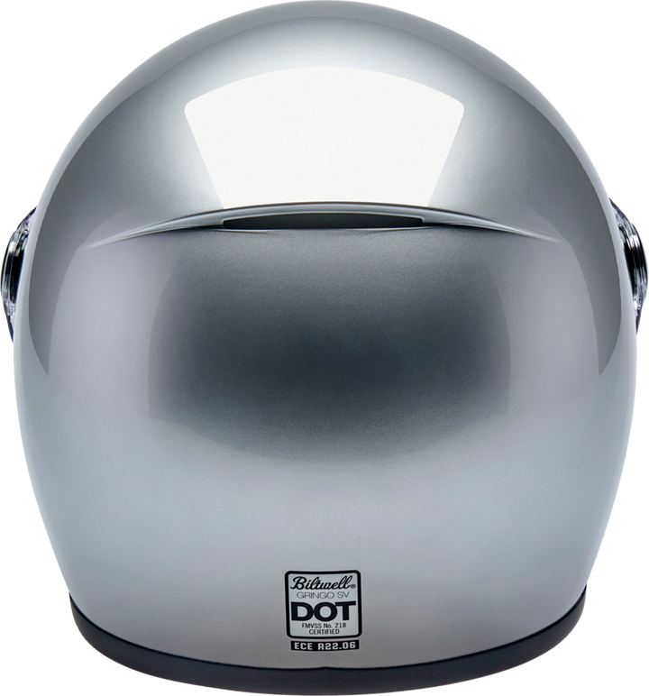 Biltwell Gringo SV Helmet - Gloss Silver