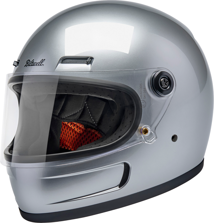 BILTWELL Gringo SV Helmet - Gloss Silver - Medium 1006-107-503